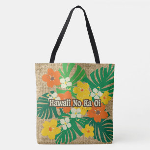 Limahuli Garden Vintage Hawaï Floral Beach sac