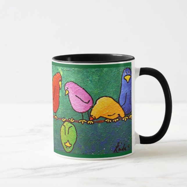LimbBirds "Feelin vers le bas ?" Tasse de café (Droite)