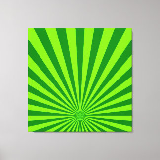 Lime et Vert Funky Art Abstrait Enveloppé Toile