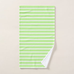 Lime vert et blanc cinq bandes motif