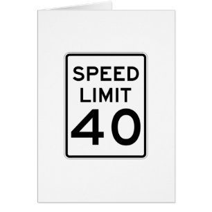 Limitation de vitesse signe de 40 M/H