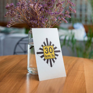 Limite de vitesse 30 Route Signale Invitation