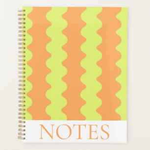 Limite minimaliste moderne orange vert citron