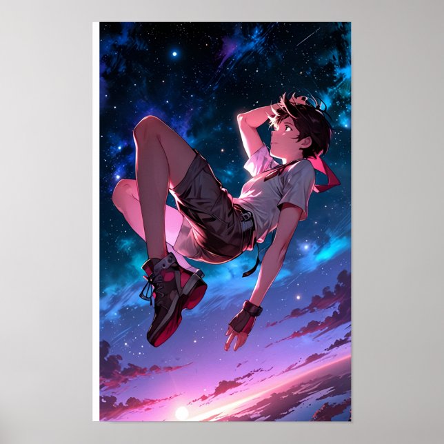 LIMITÉ | Skybound Dreams - Poster Cosmic Anime (Devant)