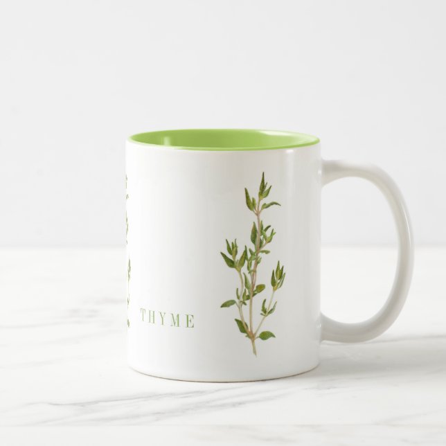 LIMITE THYME FRAÎCHE Mug à deux tons (Droit)
