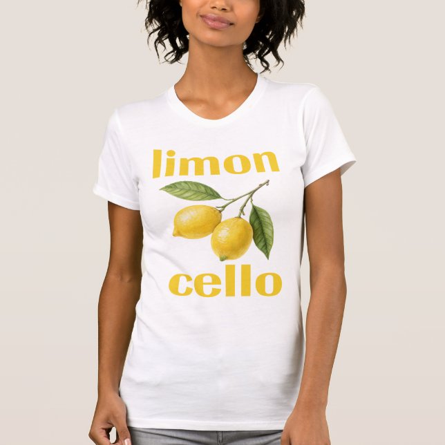 limon cello t-shirt for women and men (Devant)