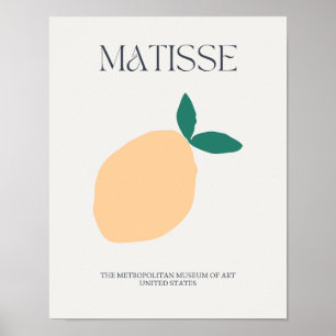 Limon jaune Matisse Impression minimaliste