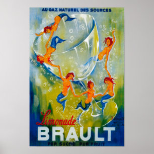 Limonade Brault Poster Vintage Europe