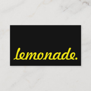 limonade. carte perforée de fidélité