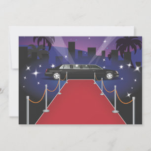 Limousine de célébrité sur tapis rouge