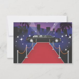Limousine de célébrité sur tapis rouge