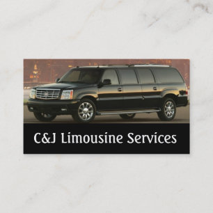 Limousines, Limo Services, Carte de visite de cond