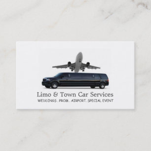 Limousines, Limo Services, Carte de visite de cond