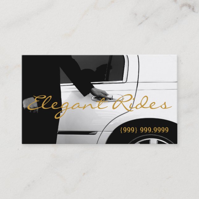 Limousines Limo Services de voiture Carte de visit (Devant)