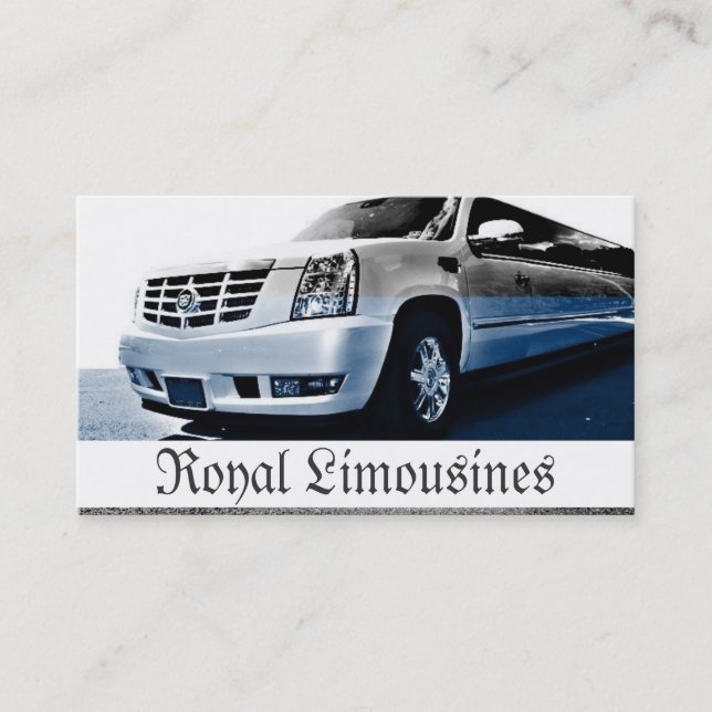 Limousines, Limo Services, Driver Carte de visite (Devant)