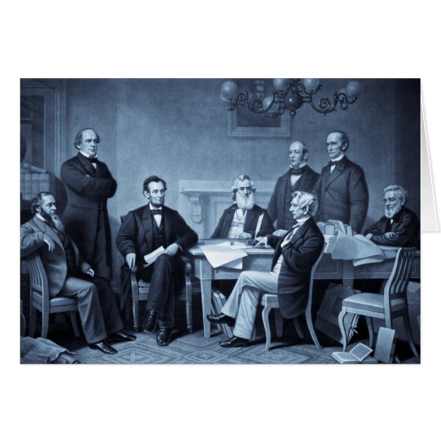 Lincoln Lecture de la proclamation d'émancipation (Devant horizontal)