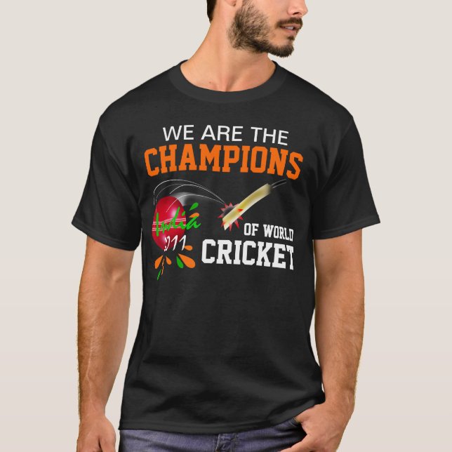 L'Inde 2011Champs ICC du T-shirt de cricket de (Devant)