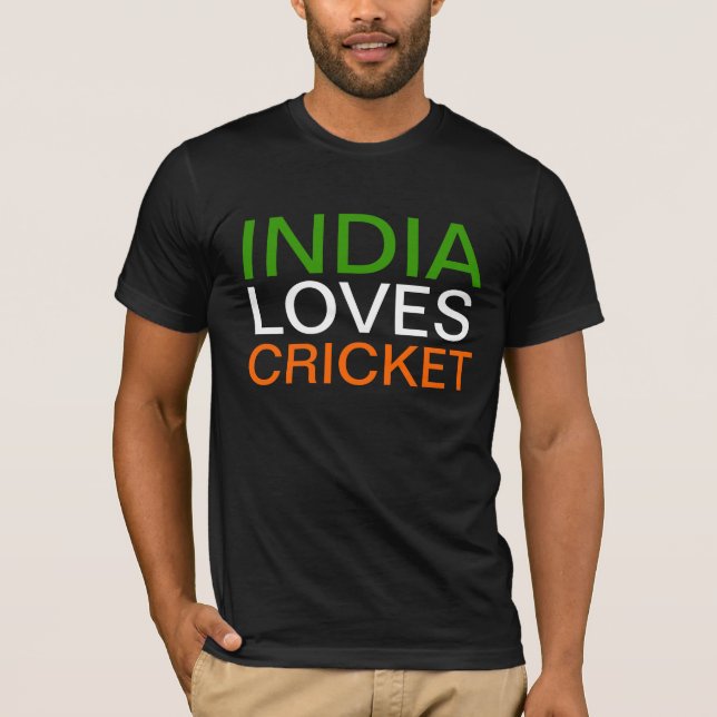 L'Inde aime le T-shirt de cricket (Devant)