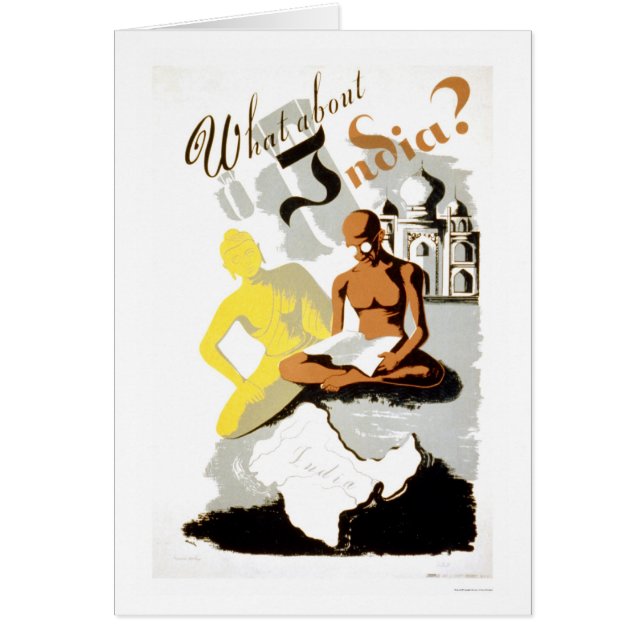 L'Inde Bouddha Gandhi WPA 1941 (Devant)