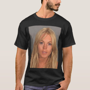 LINDSAY LOHAN MUGSHOT T-shirt classique