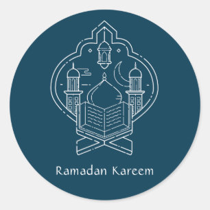 Line Art Ramadan Kareem - Stickers EID Moubarak