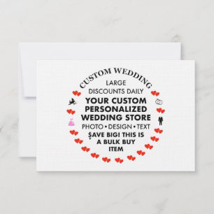 LINEN 3,5 po x 5 po Invitations de mariage