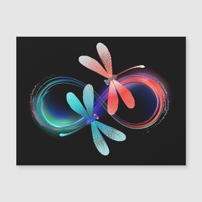 L'infini avec des libellules lumineuses (Devant)