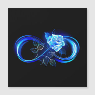 L'infini lumineux avec une rose bleue