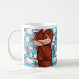 L'Infirmière Blanche Scrubs Personnalisé Café Mug