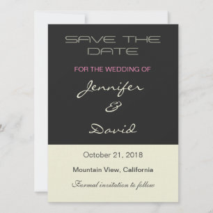 Linge Beige Gris Faire-part de mariage moderne