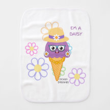 Linge de bavoir bébé EM A DAISY Creamy Dreamies