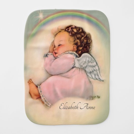 Linge De Bebe Ange De Bebe D Arc En Ciel Dormant Sur Un Nuage Zazzle Fr