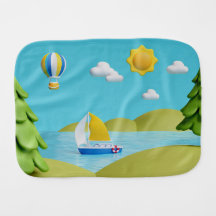 Linge de bébé avec aménagement paysager