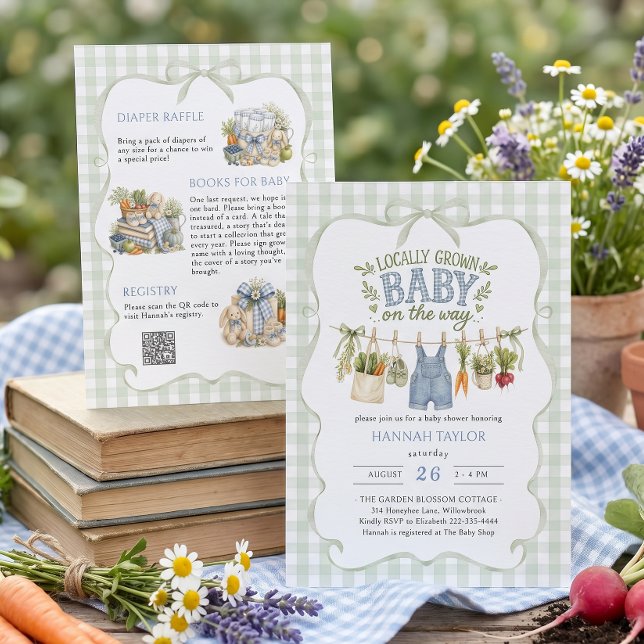 Linge de bébé Cultivé Localement Invitation Baby S (Créateur téléchargé)