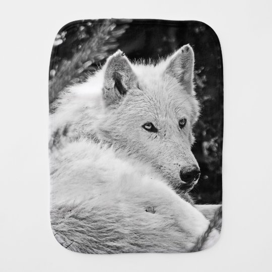 Linge De Bebe Loup Blanc Renversant Zazzle Fr