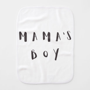 Linge De Bébé Mama's Boy - Citation mignonne Baby Burp Cloth