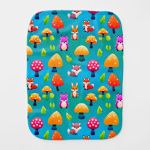 Scène de forêt ludique avec des animaux mignons