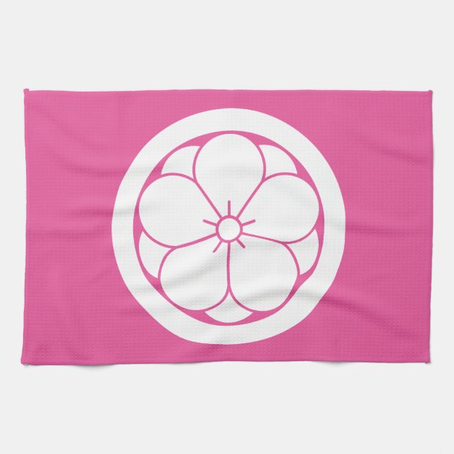 LINGE DE CUISINE 丸に八重梅 (Horizontal)