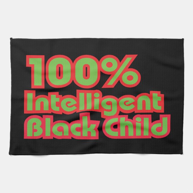 Linge De Cuisine 100% Enfant noir intelligent (Horizontal)