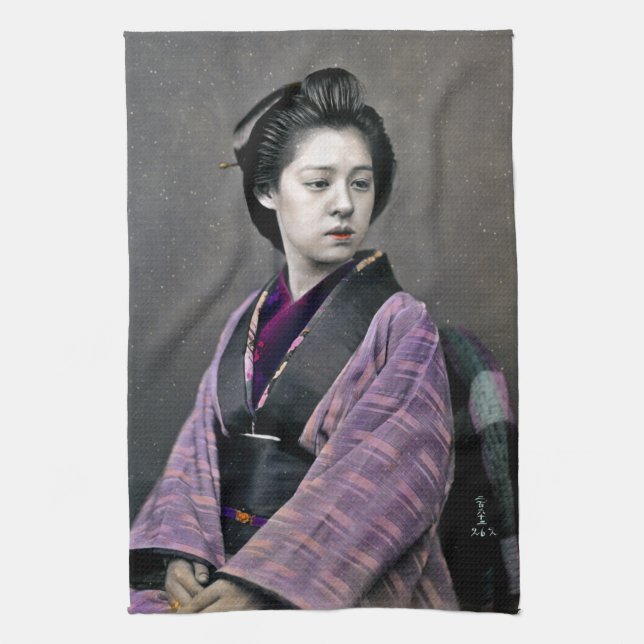 Linge De Cuisine 1870 Belle Japonaise (Vertical)
