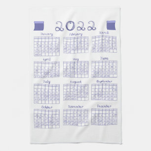 Linge De Cuisine 2022 Calendrier - Font de structure Veri Peri