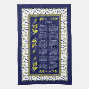Linge De Cuisine 2025 Calendrier Blueberries Encaissées Thé de la M