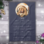 Linge De Cuisine 2025 Calendrier photo ronde<br><div class="desc">2025 Calendrier Round Photo serviette de cuisine. Le calendrier photo de l'année 2025 montre les jours de la semaine pour chaque mois. Ajoutez votre photo préférée.</div>