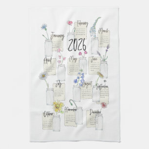Linge De Cuisine 2026 Calendrier Cuisine Tea Towel