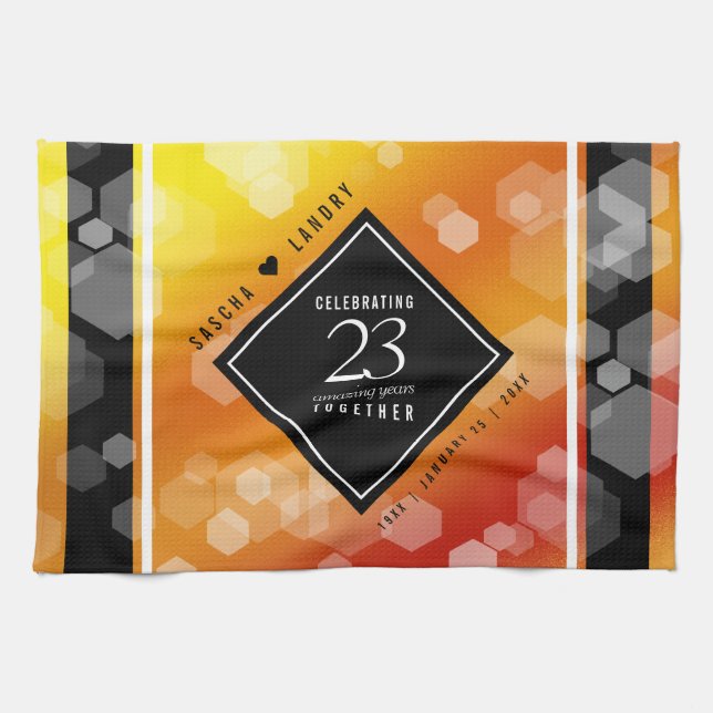Linge De Cuisine 23e anniversaire de Mariage de Topaz impérial (Horizontal)