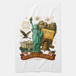 Linge De Cuisine 250 ans de liberté américaine