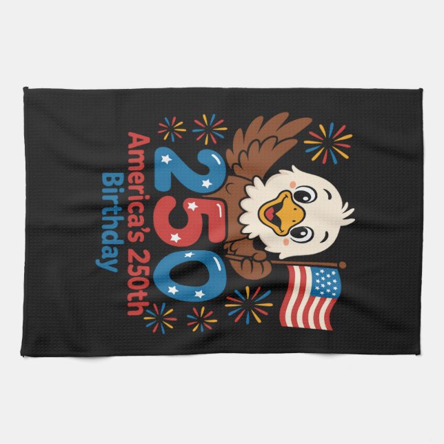 Linge De Cuisine 250e anniversaire d'Amérique - Drapeau américain 2 (Horizontal)