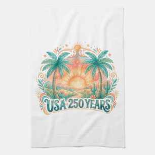 Linge De Cuisine 250e anniversaire d'Amérique USA Palm Beach