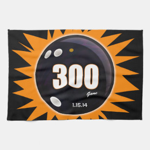 Linge De Cuisine 300 Jeu orange et noir