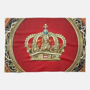 Linge De Cuisine [300] Prince-Princesse King-Queen Crown [Belg.Gold
